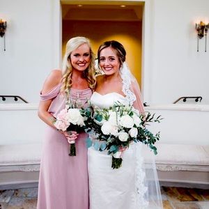 Azazie dusty rose bridesmaid/formal dress